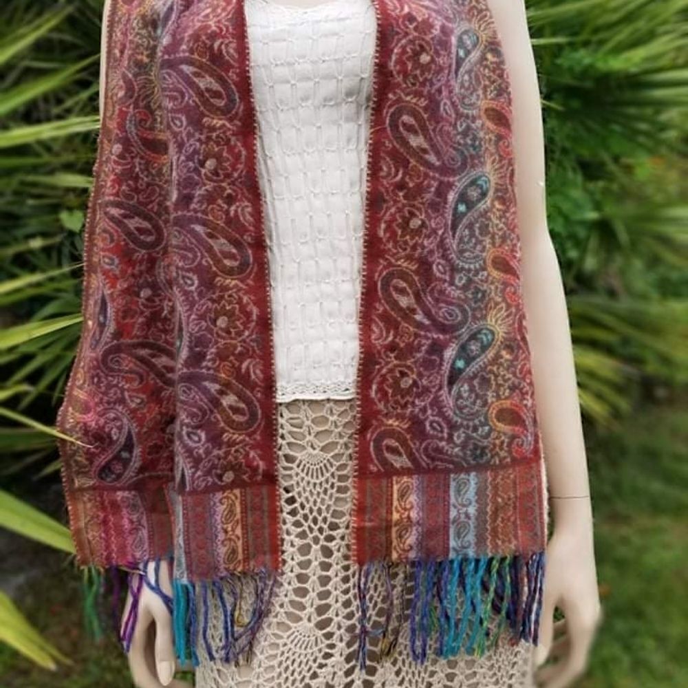 Merona Multi-Colored 100% Acrylic Scarf - Picture 10 of 11